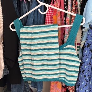 Matching Crotchet mini skirt and tank top from Wild Fable.